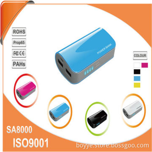 5,200mAh power bank with appearance patent